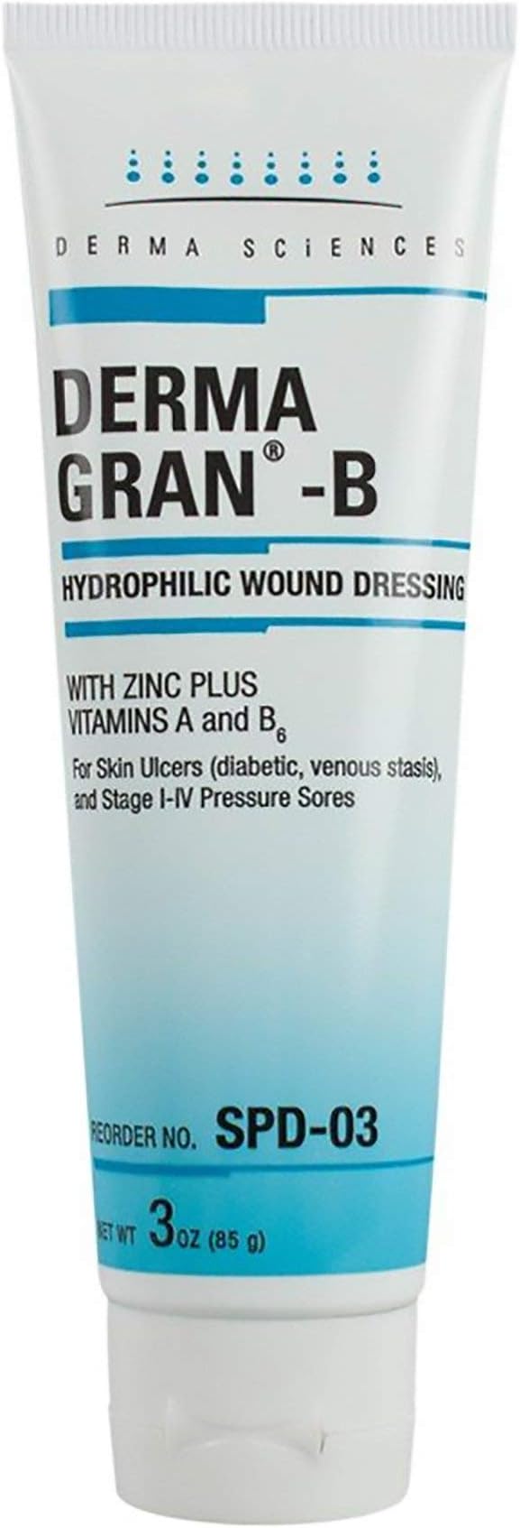 Dermagran-B Hydrophilic Wound Dressings - Gel - 3 oz tube