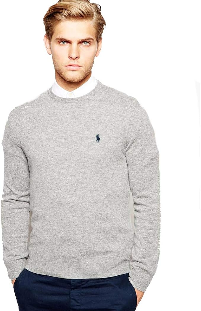 Polo Ralph Lauren Maglioni di Cotone C-Neck (L, Fawn Grey) : Amazon.it:  Abbigliamento