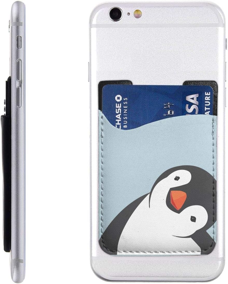 Amazon ペンギン 可愛い 萌え ステッカーポケット 背面ポケット ステッカーシール カード入れ スマートフォン カードホルダー 大容量 カードホルダー 貼り付け 定期入れ 全機種対応 ステッカー シール 通販