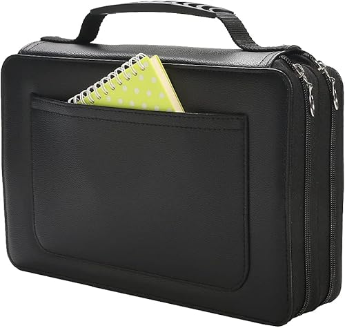 Miniatura 7 de Lbxgap Organizador de rotuladores, estuche organizador de lápiz labial, 102 ranuras, gran capacidad con práctico soporte portátil multicapa para