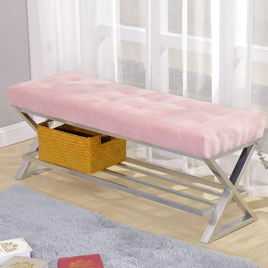 Banc à chaussures de changement design pour un salon et bout de lit ordonné