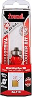 Vista 2 de Freud Quadra-Cut Radius Rounding Over Bit with Perma-Shield Coating for Flawless Finish - 4 Cutters, 1/4" Shank Dia., 1/4" Radius, 2-3/16" Length