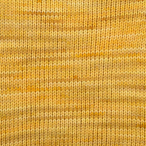 Image of Knit Picks Stroll Yellow Merino Wool Fingering Sock Weight Yarn | 100g hank of hand dyed yarn for knitting in Poppy Field Tonal color, machine washable.