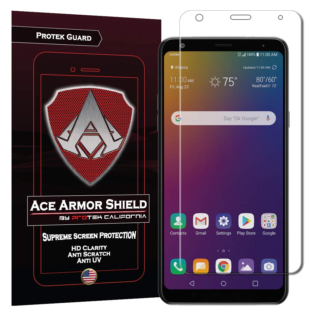 (2-Pack) Ace Armor Shield Case Friendly Screen Protector Compatible for The LG Stylo 5