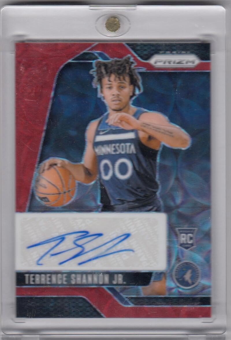 Basketball Trading Card 2024-25 Panini Prizm Signatures Prizms Red #RSI-TSJ Terrence Shannon Jr. EX/NM Auto Timberwolves