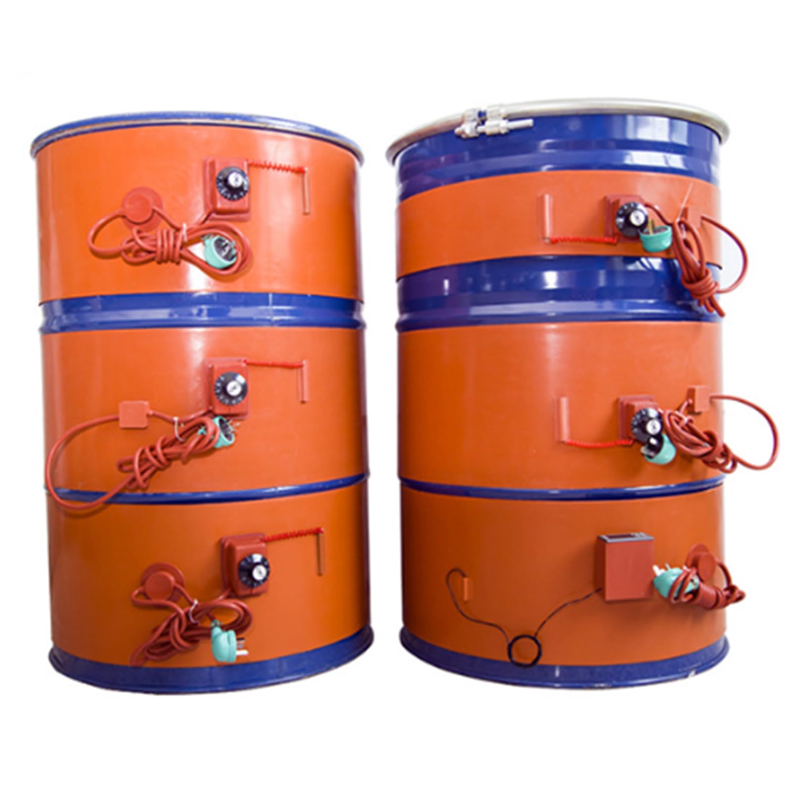 Metal Drum Heater Pail Barrel-Band For 55 Gallon - Silicone Pail Heater - Silicone Honey Oil Drum Heater Pad - Barrel Heater With Adjustable Thermostat(200L 174 * 12.5CM)