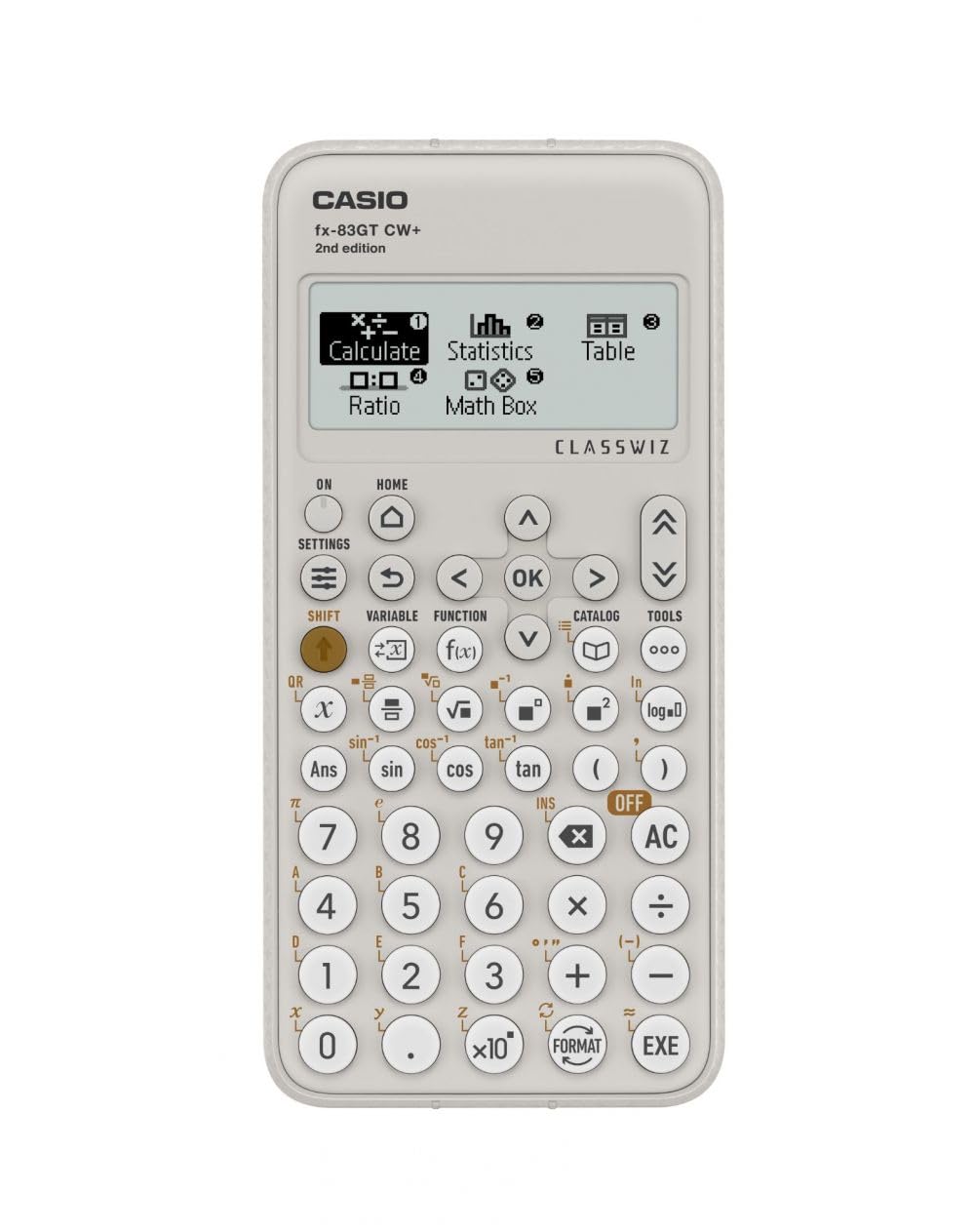 Casio fx-83GTCW+ Scientific Calculator Grey (UK Version) - Upgrade from previous fx-83GTCW model
