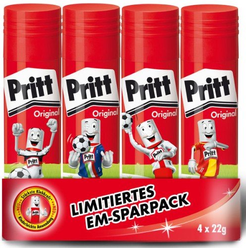 Preisvergleich Produktbild Klebestift Pritt 4x22g EM 2012