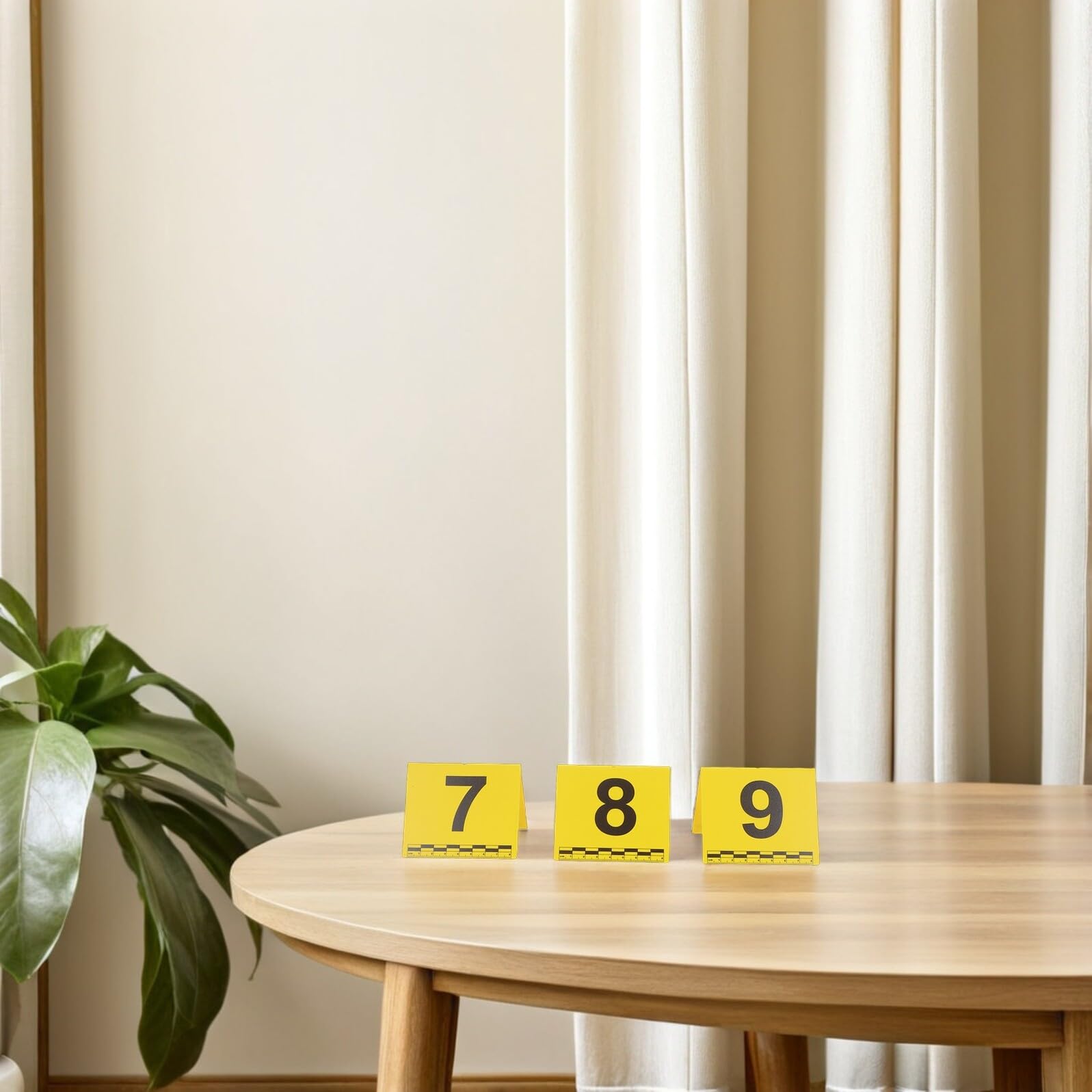 Indicatori di Evidenza Numerati con Scala, 20 Pezzi, Gialli