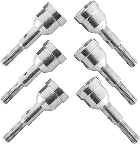 Miniatura 2 de ShareGoo - Juego de 6 ejes de rueda de metal, adaptador de eje de transmisión, compatible con Wltoys A959 A969 A979 K929 1/18 RC Car Buggy Truck