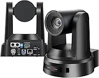 Câmera NDI PTZ, HDMI 20X USB3.0 3G-SDI IP Live Streaming, Câmera de Videoconferência 1080P para Eventos Educacionais de Adoração em Igrejas(Enviado do Brasil, sem impostos adicionais)