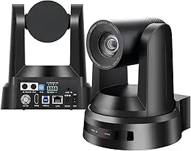 Câmera NDI PTZ, HDMI 20X USB3.0 3G-SDI IP Live Streaming, Câmera de Videoconferência 1080P para Eventos Educacionais de Adoração em Igrejas（Enviado do Brasil, sem impostos adicionais）