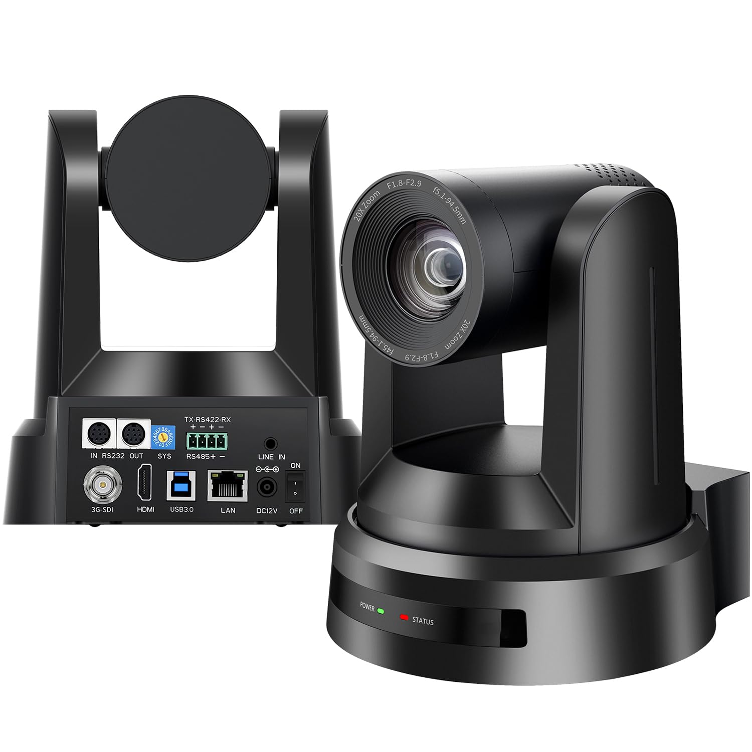 Câmera NDI PTZ, HDMI 20X USB3.0 3G-SDI IP Live Streaming, Câmera