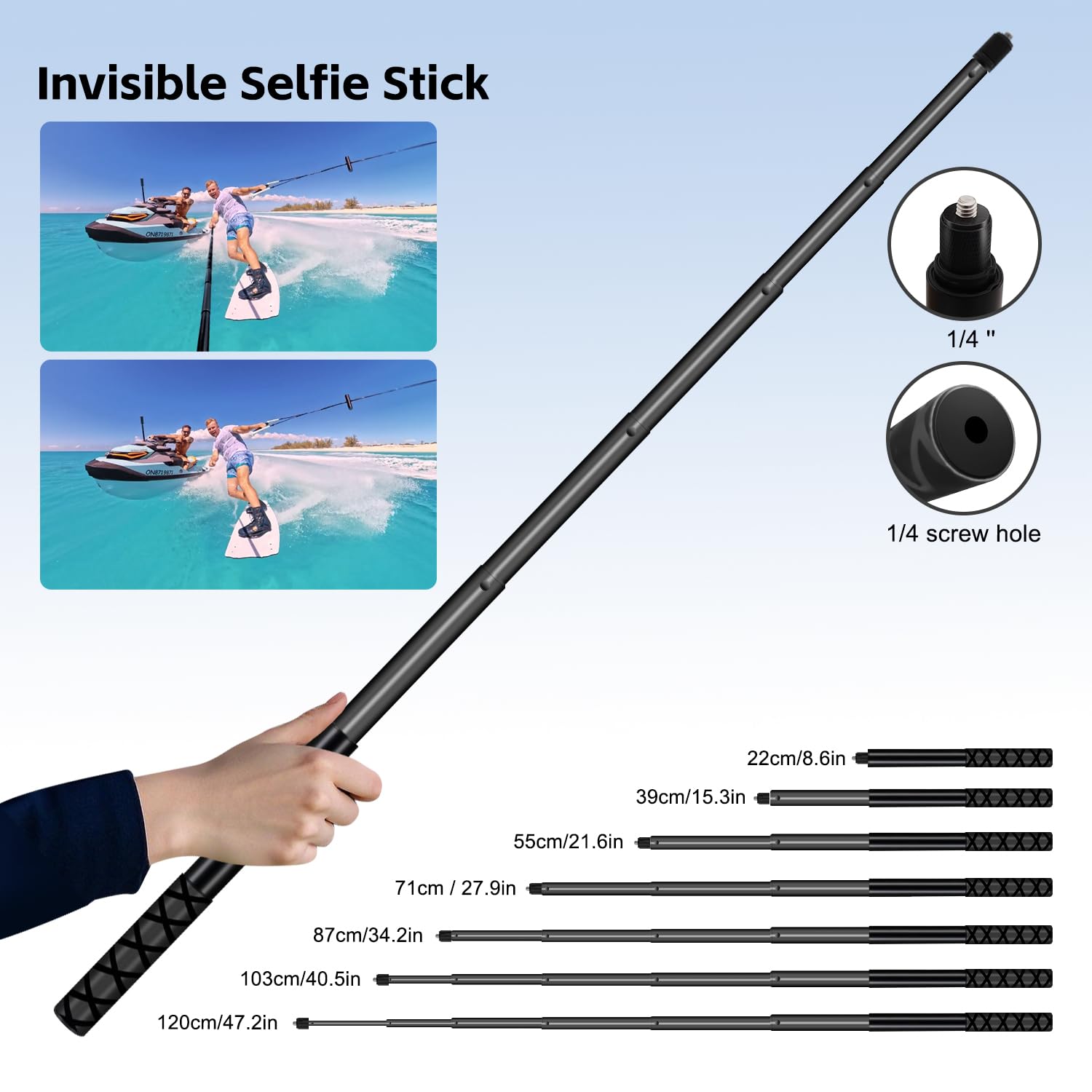 Fotoleey Support de caméra 360° pour Guidon de vélo Insta360 X5, X4, X3, X2, Ace Pro, Ace, GoPro Fotoleey Support de caméra 360° pour Guidon de vélo Insta360 X5, X4, X3, X2, Ace Pro, Ace, GoPro