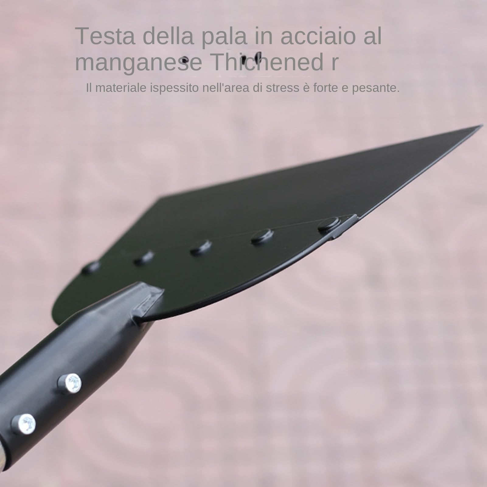 Pala da Giardino Raschiatore per Rimozione Ghiaccio in Metallo Resistente | Raschiatore Neve e Ghiaccio per Passaggio Cortile Terrazza Balcone Giardino Prato