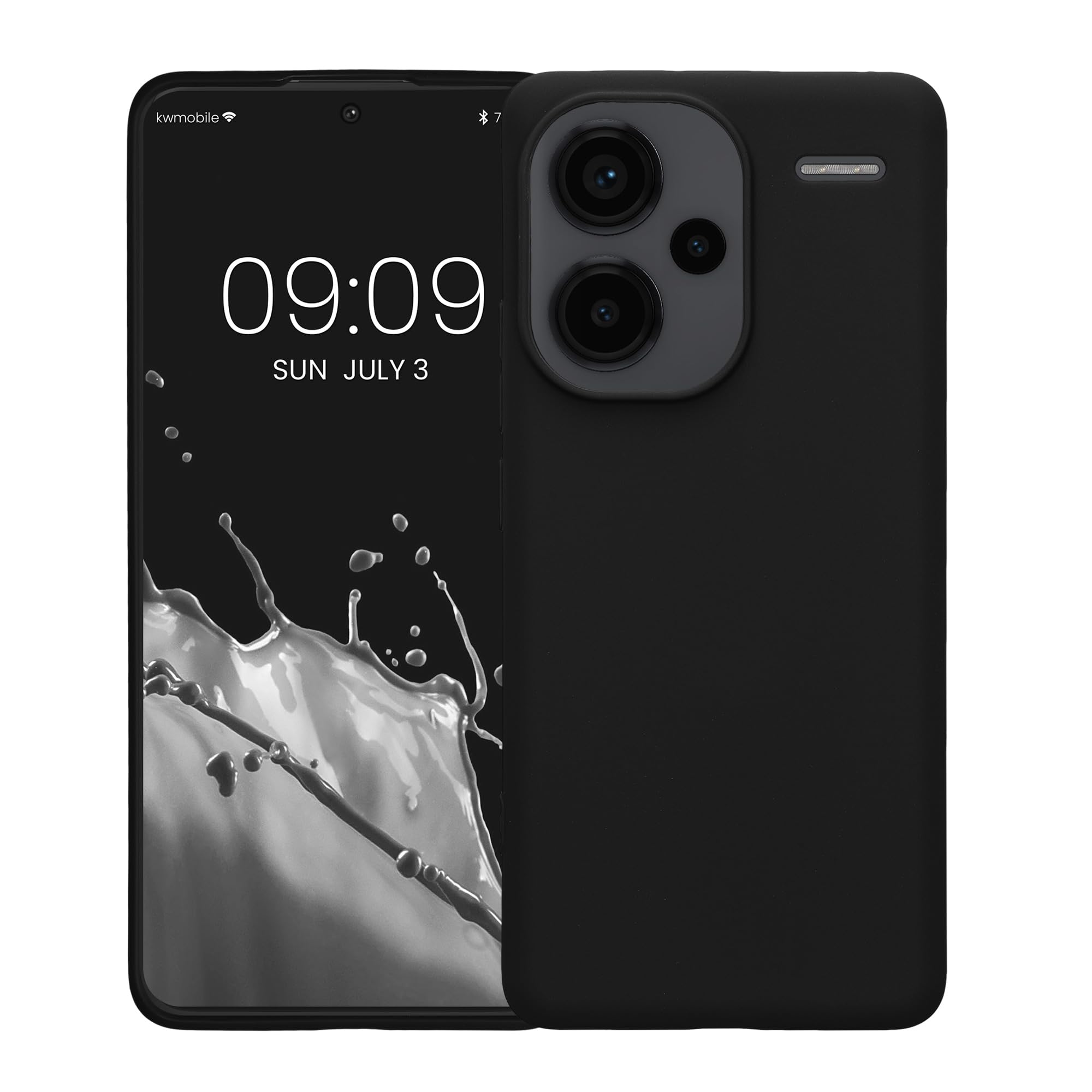 kwmobile Custodia Compatibile con Xiaomi Redmi Note 13 Pro 5G / Poco X6 5G Cover - Back Case per Smartphone in Silicone TPU - Protezione Gommata - viola bordeaux