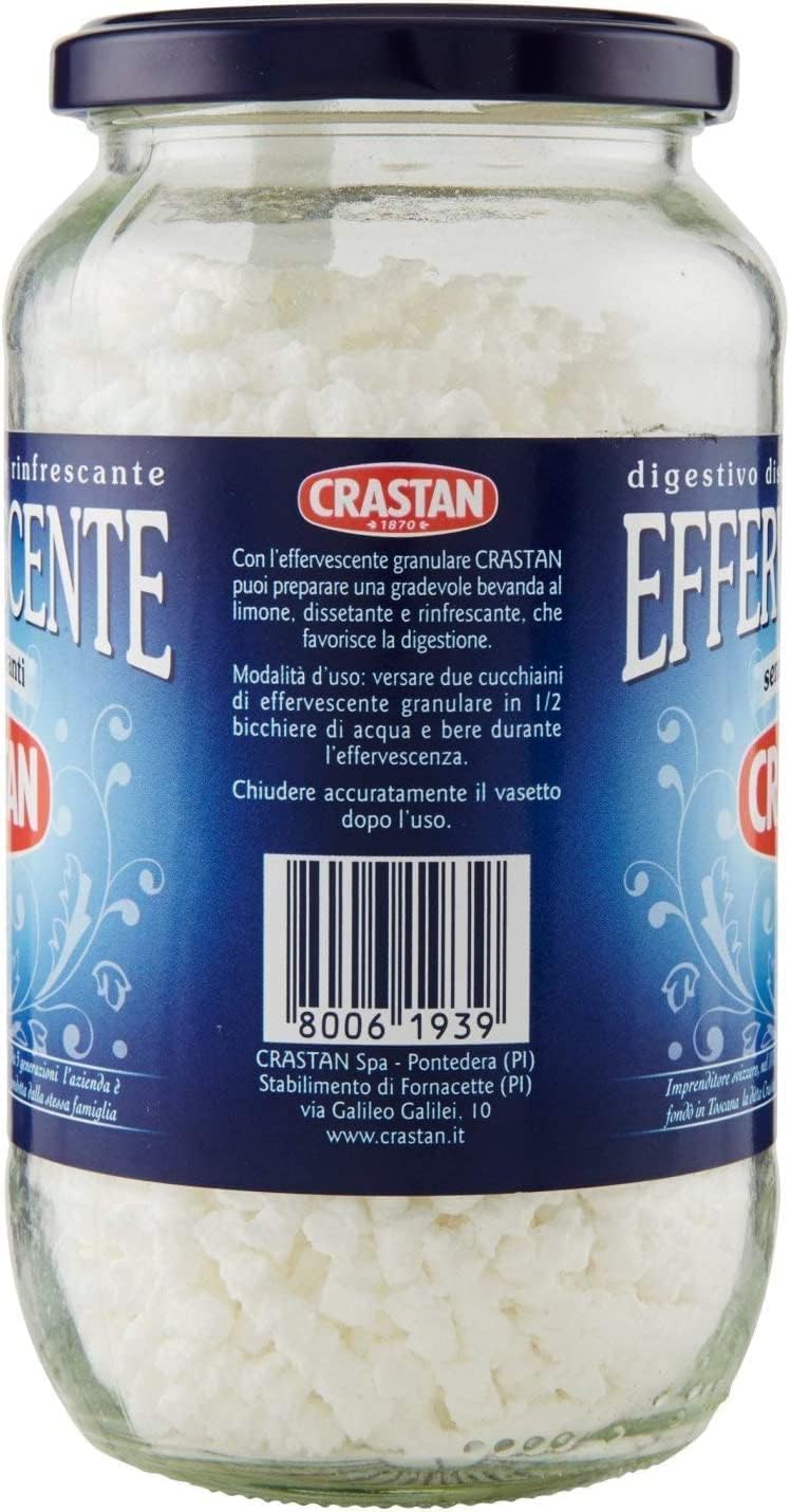 Italian Gourmet - Crastan - effervescent Digestif au Citron Sans Colorants Boisson Effervescente Rafraîchissante Lot de 6 x 100 g Italian Gourmet Polpa
