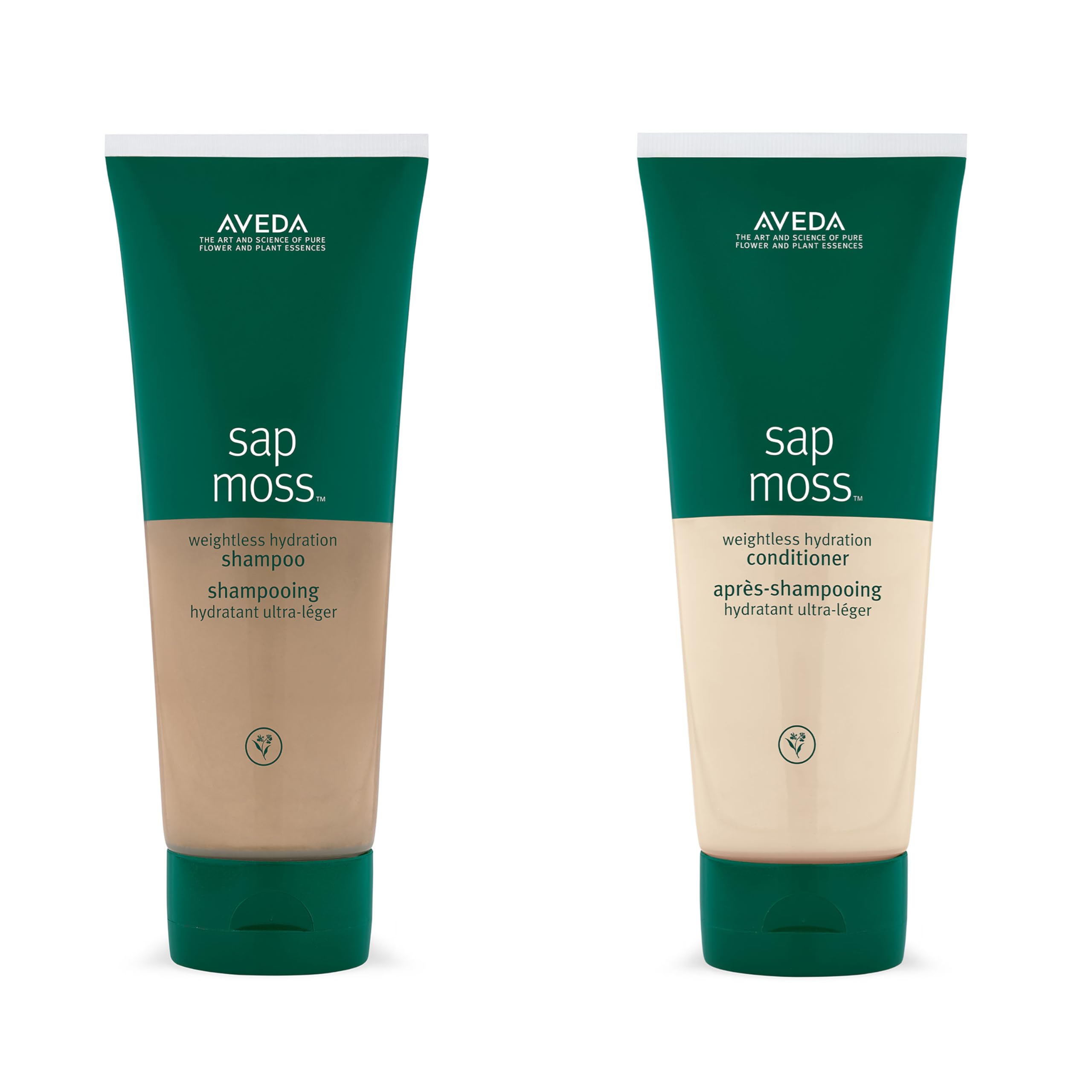 Aveda Sap Moss Weightless Hydration Set | Shampoo und Conditioner | Feuchtigkeit für normales bis trockenes Haar | ohne Silikone