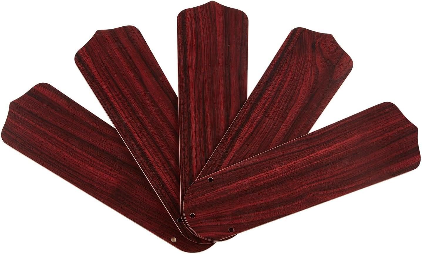 5-Pack White Ceiling Fan Replacement Blades for 42"/52” Ceiling Fan,Waterproof Fan Blades Replacement with Pre-Drilled Holes, Indoor/Outdoor Use