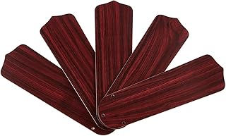 5-Pack Wood Ceiling Fan Replacement Blades for 42"/52” Ceiling Fan,Waterproof Fan Blades Replacement with Pre-Drilled Holes, Indoor/Outdoor Use