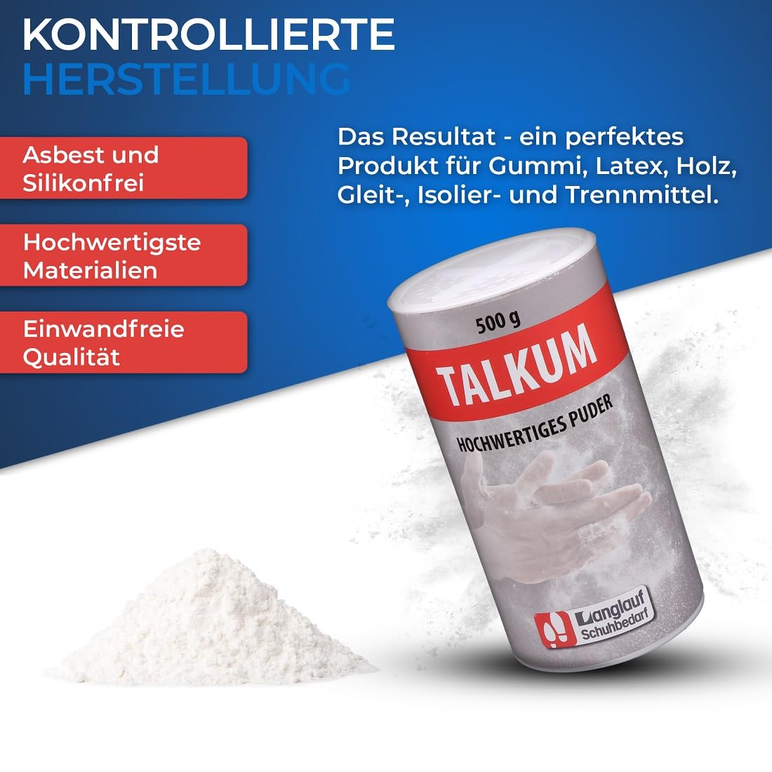 talkum Polvos Bote 500 gramos para deportes Taller Hobby Escalada