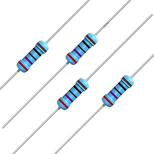 California JOS 100 unidades de resistencia de 270 ohmios 12 W (0.5 vatios) Resistencia fija de película metálica de tolerancia 1%, múltiples valores