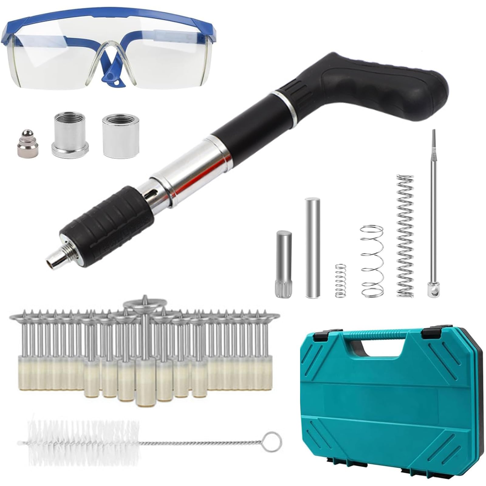 Spijkerpistoolnagels voor beton nagelpistool 7,3 mm mini handmatige stalen nagelpistool muurbevestiging klinknagel gereedschap muurbevestiging kabel kanaal bevestigingsapparaat accessoires voor