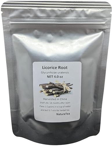 Nature Tea - Raíz de regaliz - Radix Glycyrrhizae Uralensis - Raíz suelta CS (2 onzas)