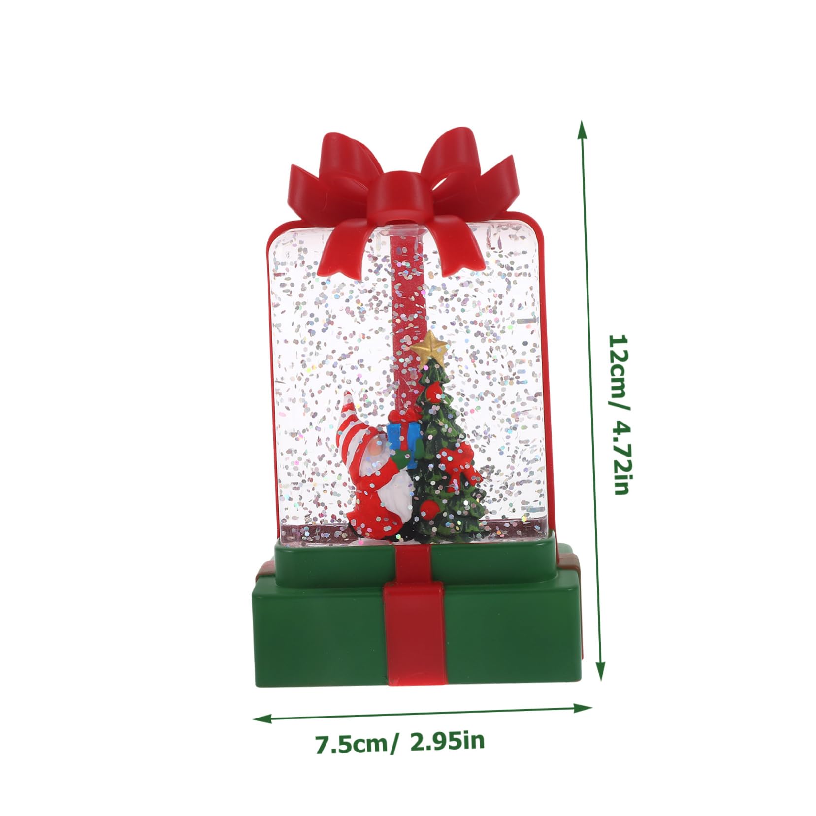 Cabilock Christmas LED Lantern Xmas Elements Tabletop Light Decoration for Holiday Atmosphere Soft Glow Sturdy Design for Festive Parties and Home Decor