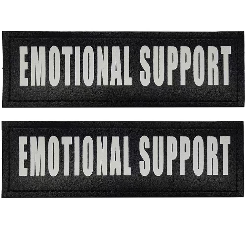 SGODA Emotional Support Patch for Pet Vest and Harness, Large, 6”x2”