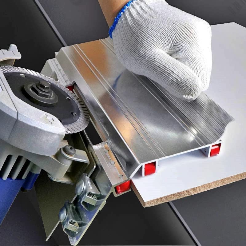 Image of HiFam 45 Degree Angle Cutting Frame| Tile Chamfering Tool for Cutting Ceramic Stone, Marble, Granite, Tiles and Wood Cutter | Aluminum Alloy Chamfer Tile Cutter |