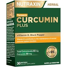 Nutraxin Curcumin Plus 30 Softgel - Vitamin D, Karabiber İ&ccedil;eren Takviye Edici Gıda