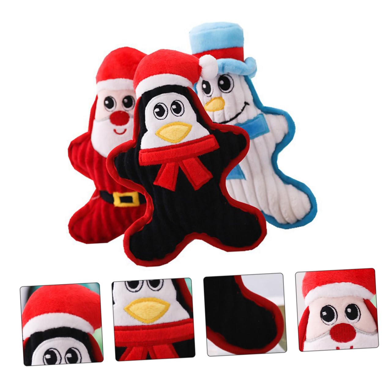 FRCOLOR 9stücke Teiliges Weihnachts-kauspielzeug Für Hunde Strapazierfähiges Plüschspielzeug Mit Zahnreinigungseffekt Für Training Und Spielspaß Fördert Die Intelligenz Und