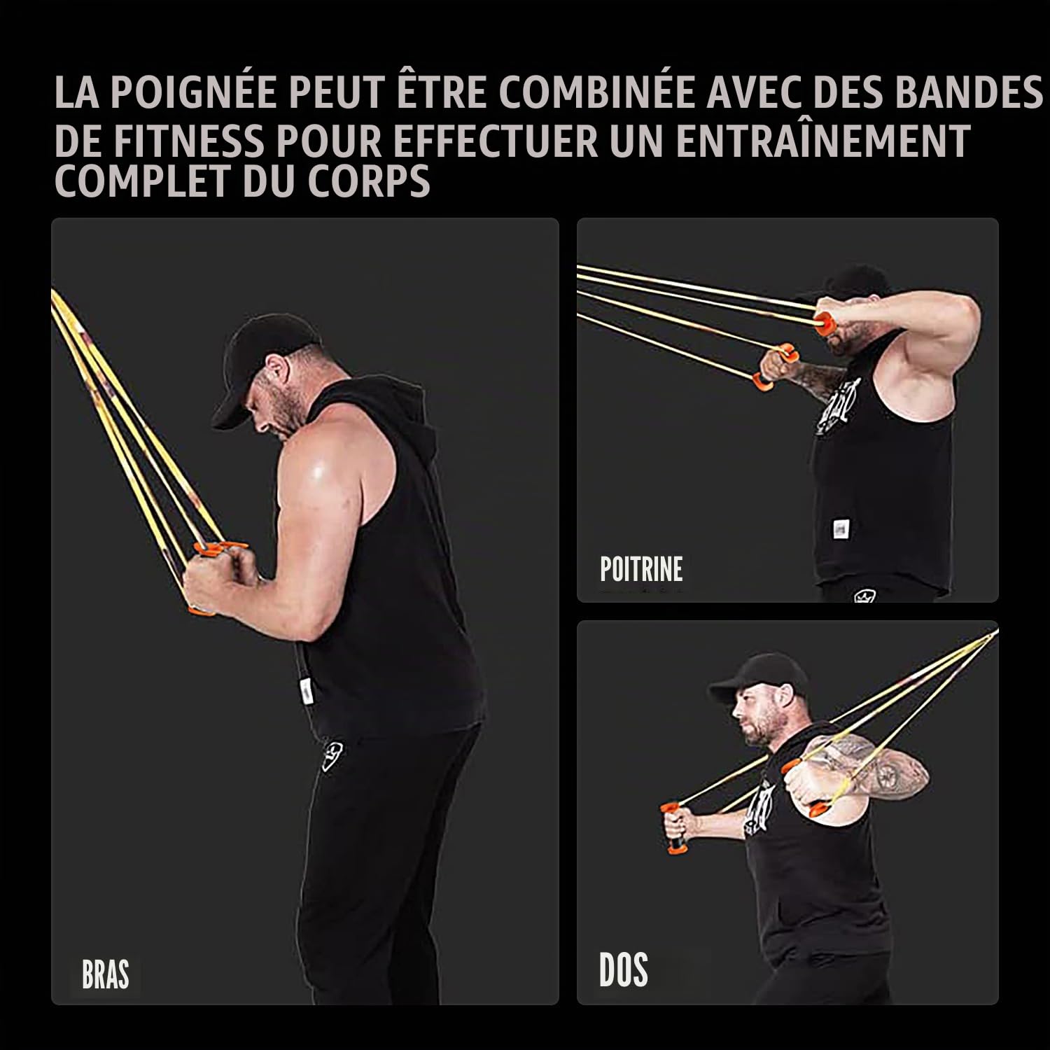 LECARDIO Poignées de Bande de résistance