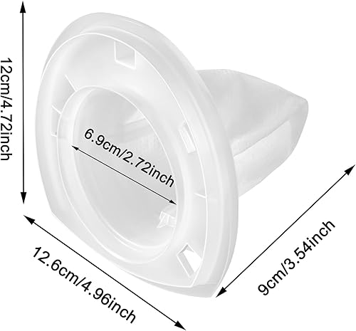 Miniatura 3 de Paquete de 6 filtros de repuesto compatibles con aspiradora de mano Black & Decker VF110 CHV1410L, CHV1410, CHV9610, CHV1210, CHV1410B, CHV1510,