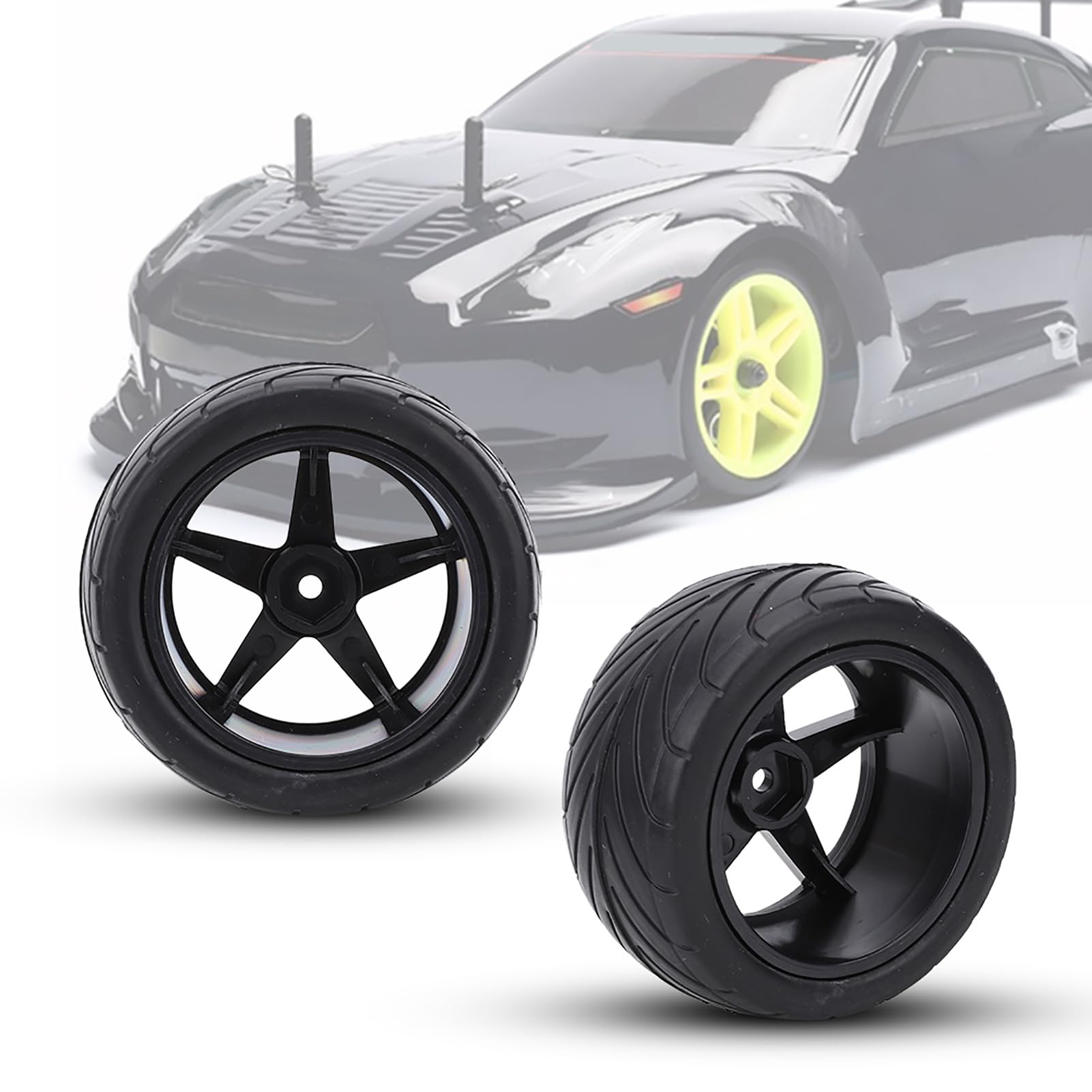 RC Auto Reifen, festes Halt, universelle Anwendung, 85mm Breite, einfache Montage, 4-Stück Set, für RC-Fahrzeug, Hobbyisten, Profis, Jugendliche, Race Events, Outdoor und Indoor Nutzung