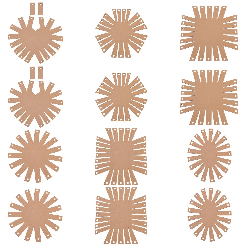 Base de cesta tejida FREEBLOSS de 12 piezas para tejer cestas, moldes huecos para hacer cestas para principiantes, plantilla de papel para cestas tejidas, suministros para hacer cestas, cesta de papel corrugado para actividades de Pascua.