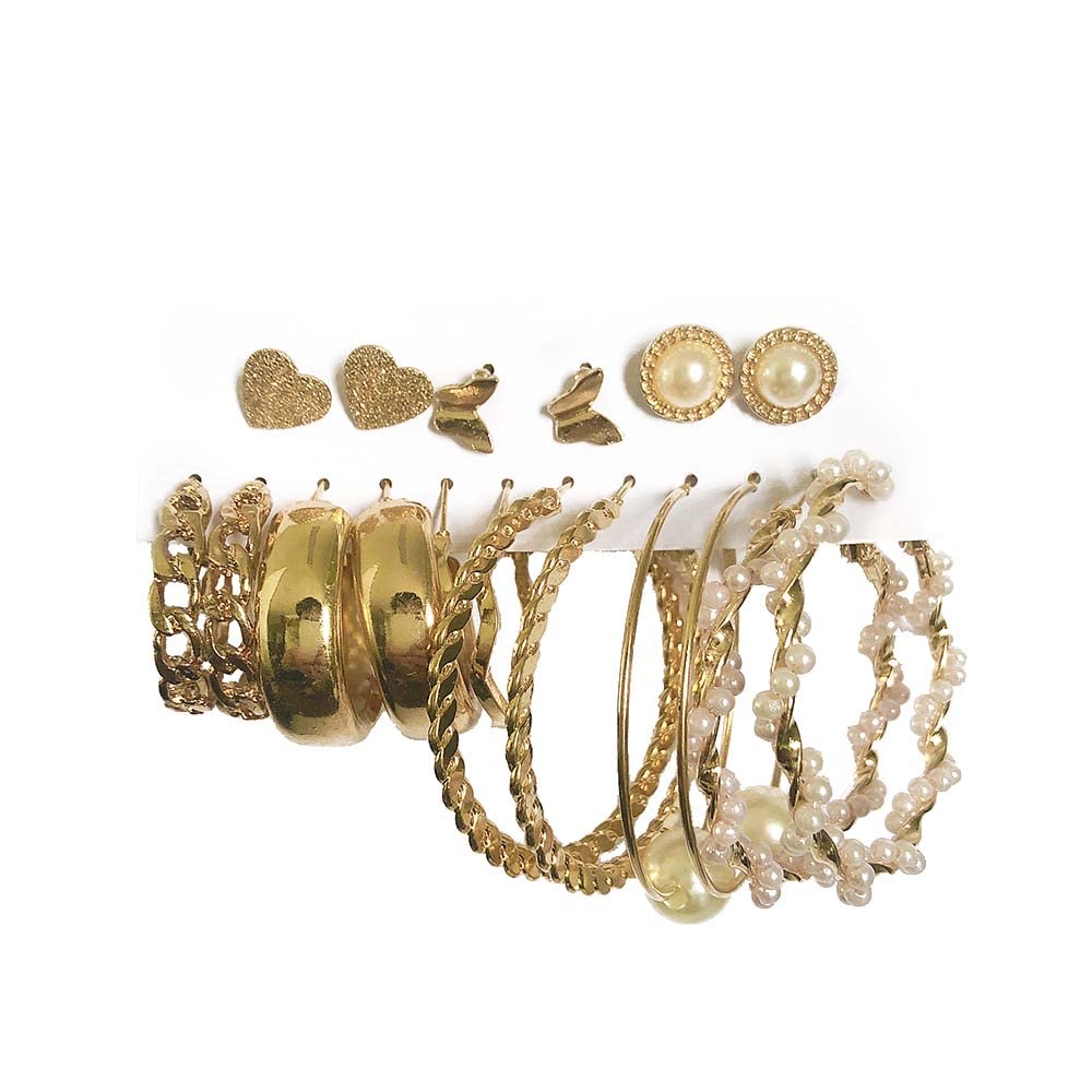 See full amazon price history chart for RedChimes Latest Gold Hoop stud Earrings combo Jewelry Set for Women and Girls 9 Pair Style-A83 RedChimes Latest Gold Hoop stud Earrings combo Jewelry Set for Women and Girls 9 Pair Style-A83 (B0BH8HQ9T7) Amazon Price History, Amazon Price Tracker
