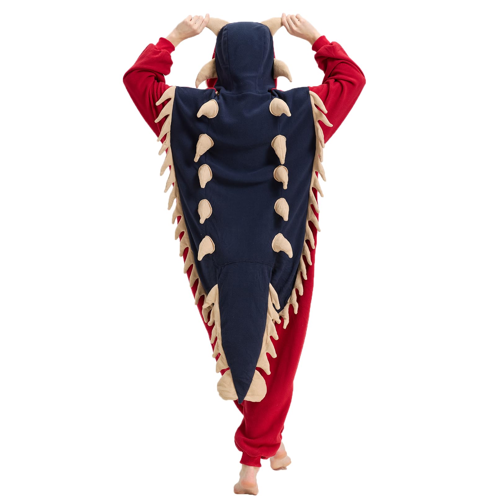 Pyjama Onesie Ankylosaurus - Costume de dinosaure pour Halloween et cosplay - Adulte