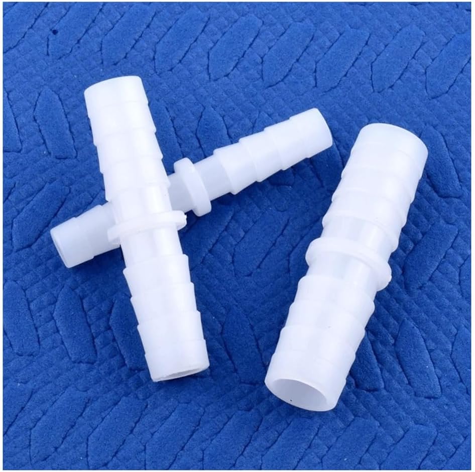 Water Tank Adapter 50pcs Plastic Equal Dia Direct Connectors, for Aquarium Fish Tank Air Pump Hose Pagoda Joint Water Pipe Fittings(14-14mm Pe)