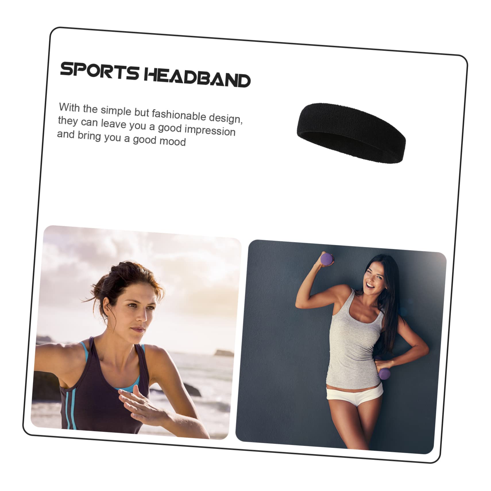 Sosoport 20pezzi Fasce Assorbenti Per Sudore Da Yoga Da Fasce Sportive Materiale Morbido e Traspirante Accessori Fitness Per Donna Per Allenamenti e Attività Sportive