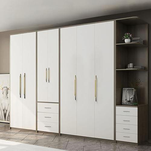 Miniatura 10 de goldenwarm LS7024BB160 - Paquete de 10 tiradores dorados de latón cepillado de 6-14 pulgadas, tiradores de armario de baño LS7024BB160