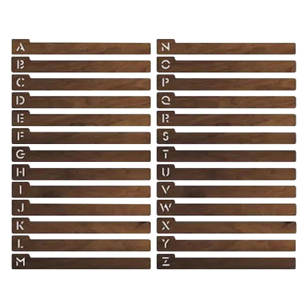 Divisori Alfabetici Per Vinili - Set 78 Guide In Legno Per Organizzare Collezione Dischi - Foto 9