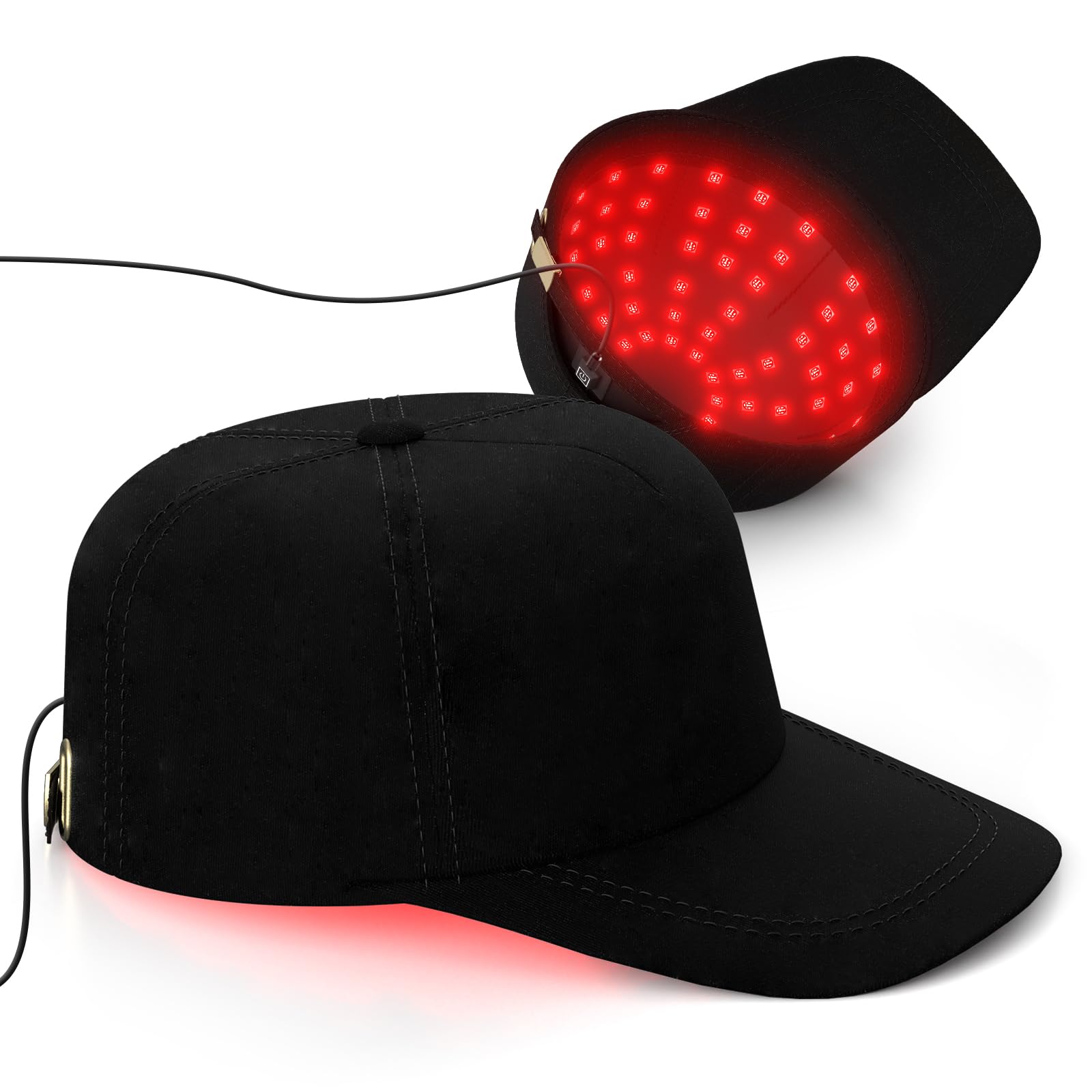 KTS LED Haarwachstum Kappe,620nm Rotlicht&460nm Blaulicht Duales Lichtspektrum,Hair Growth Cap für Frauen/Männer,Abnehmbarer Silikon-Innenkappe,Komfortable Haarpflege für Zuhause