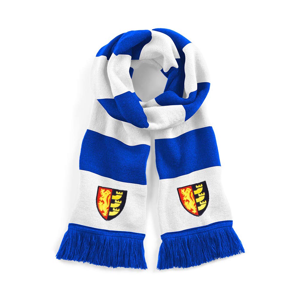Old School Football Royal/White Retro Ipswich 1962 Blue/ Traditional Football Scarf Embroidered Logo