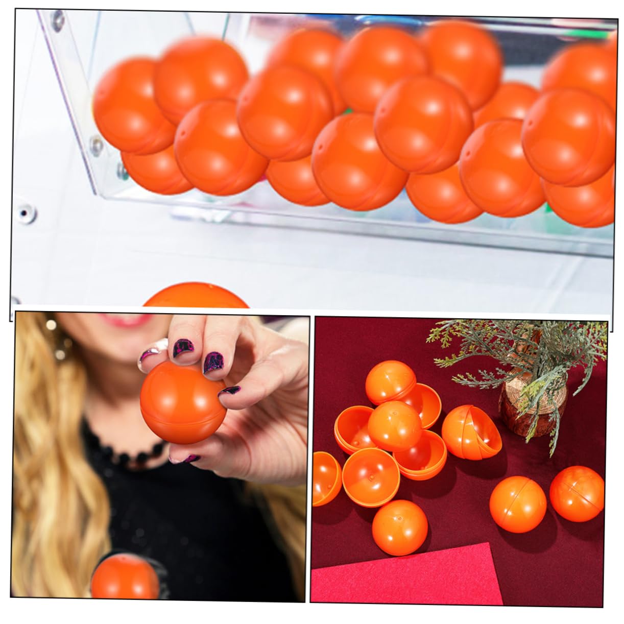 FAVOMOTO 50pcs Interesting Game Balls Calling Balls for Party Game Home Party Openable Feature