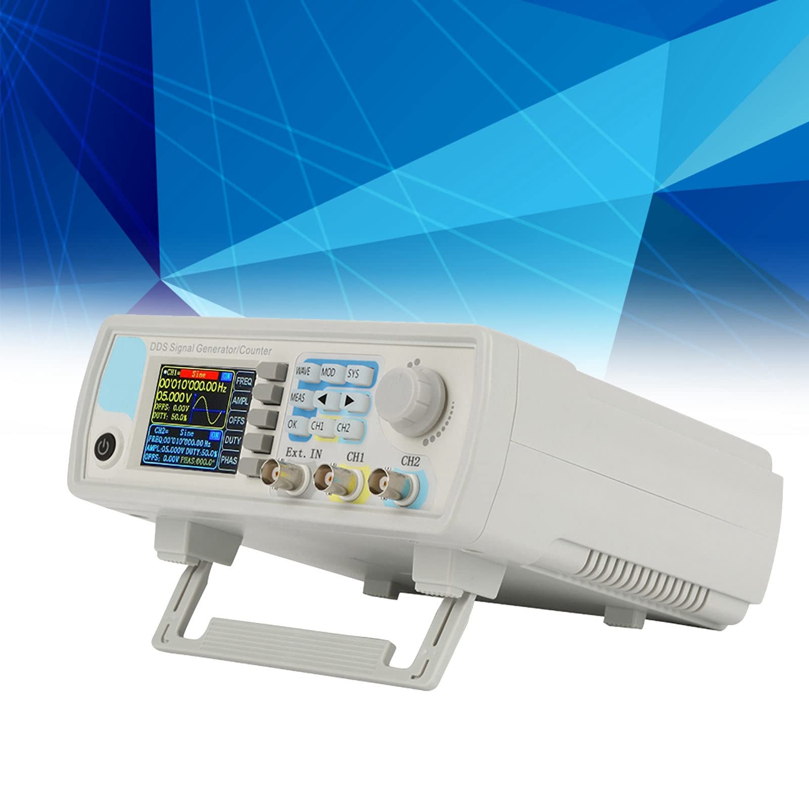 Akozon JDS6600 Generador de Señales digital de alta precisión,DDS de doble Canal de forma de onda arbitraria 15MHz 266MSa/s(15MHz)