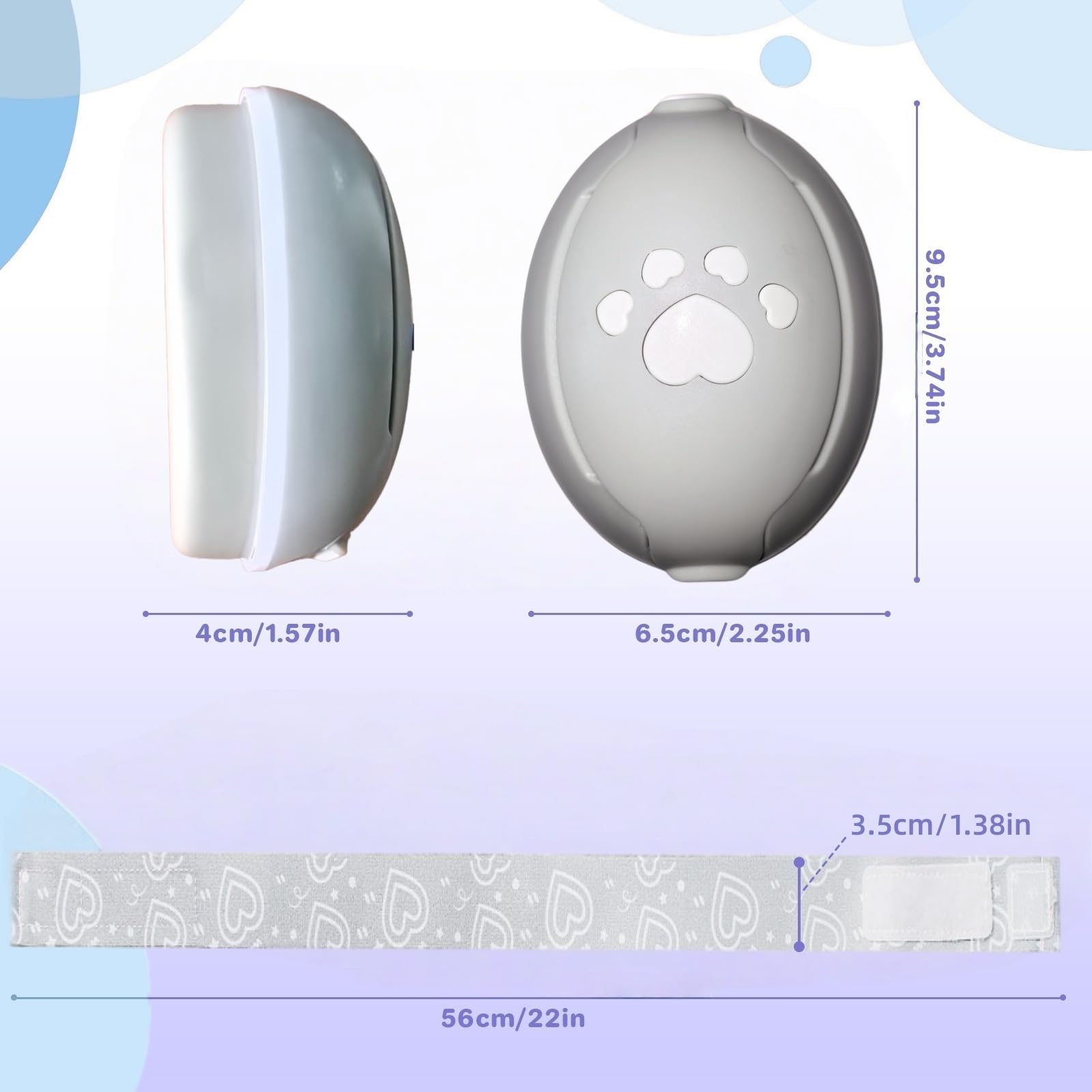 Paraorecchie a forma di cuore per neonati e bambini fino a 36 mesi, con riduzione del rumore, comode cuffie per neonati per migliorare il sonno, essenziali da viaggio per bambini per aereo/sonno