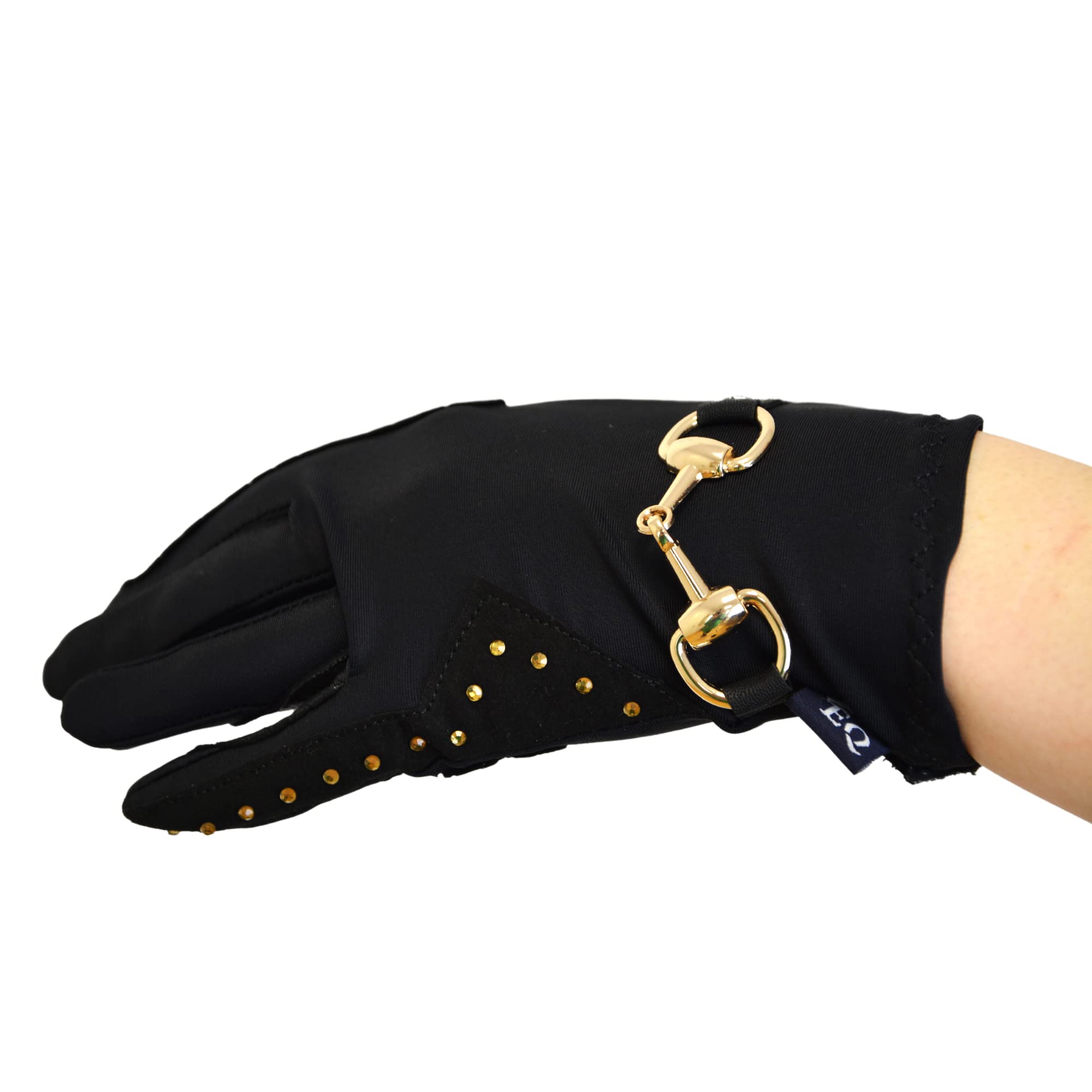 Reithandschuhe Damen Leder Touchscreen – elastische Lycra Handschuhe mit rutschfestem Grip, Ganzjahres-Reithandschuhe - Trangan
