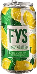 Pack 12 Refrigerante FYS Lata 350ml Sabores (350ml, 12x Limão Siciliano)